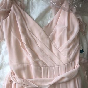 NEW BILL LEVKOFF PETAL PINK 1550 BRIDESMAID DRESS